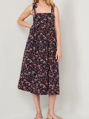 Old Navy Navy Floral Dress Size 2XL